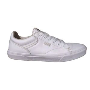 Vans Seldan White Leather Casual Skate Shoes Sneakers